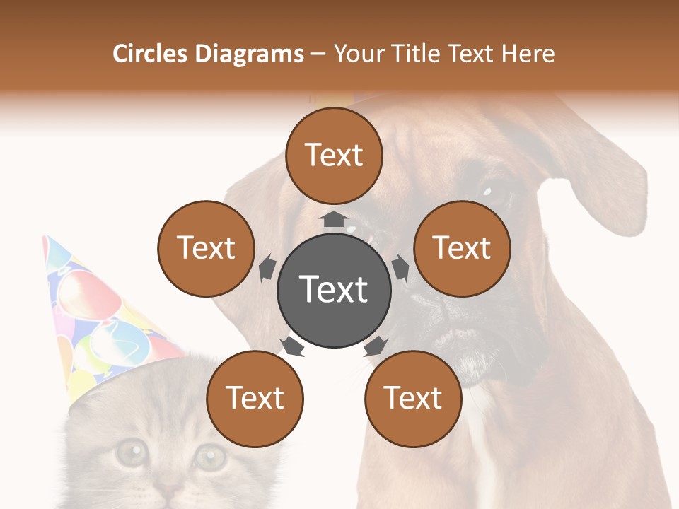 Baby Animals White Boxer Puppy PowerPoint Template