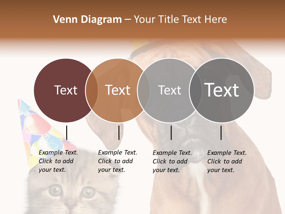 Baby Animals White Boxer Puppy PowerPoint Template