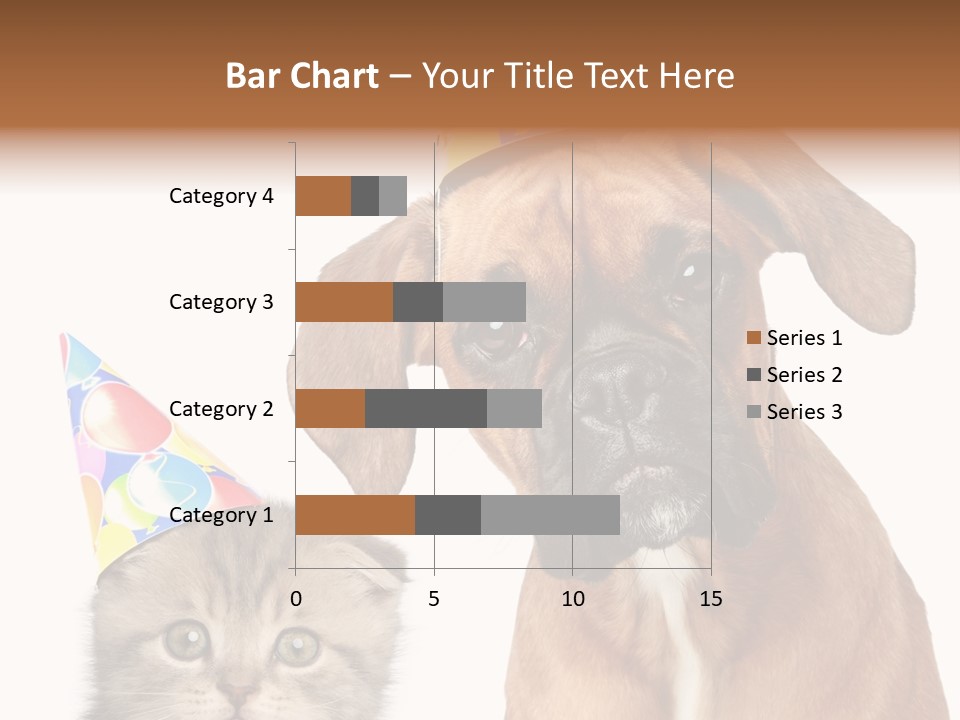 Baby Animals White Boxer Puppy PowerPoint Template