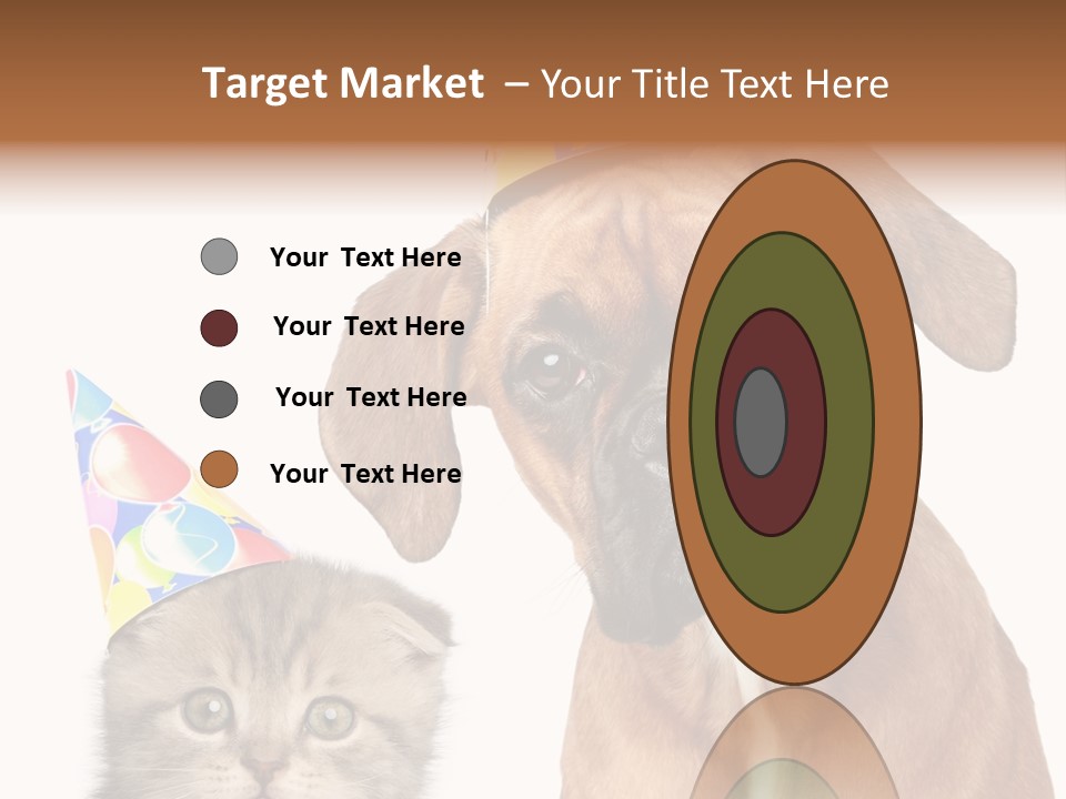 Baby Animals White Boxer Puppy PowerPoint Template