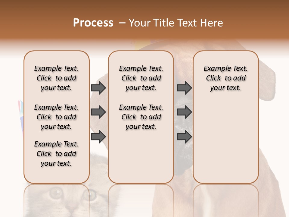 Baby Animals White Boxer Puppy PowerPoint Template