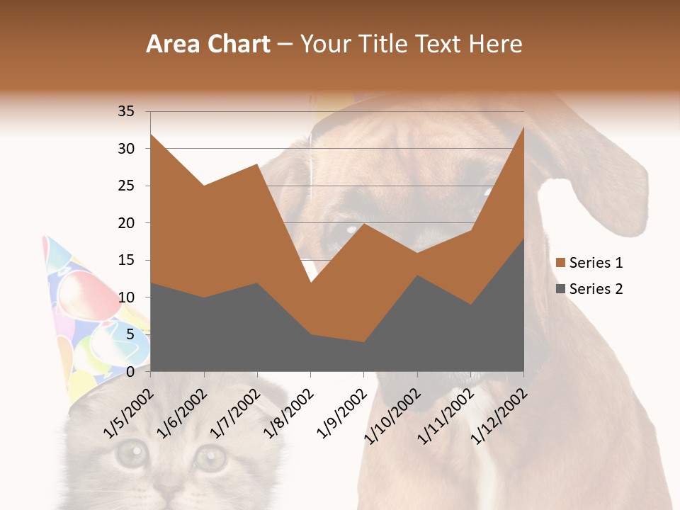 Baby Animals White Boxer Puppy PowerPoint Template