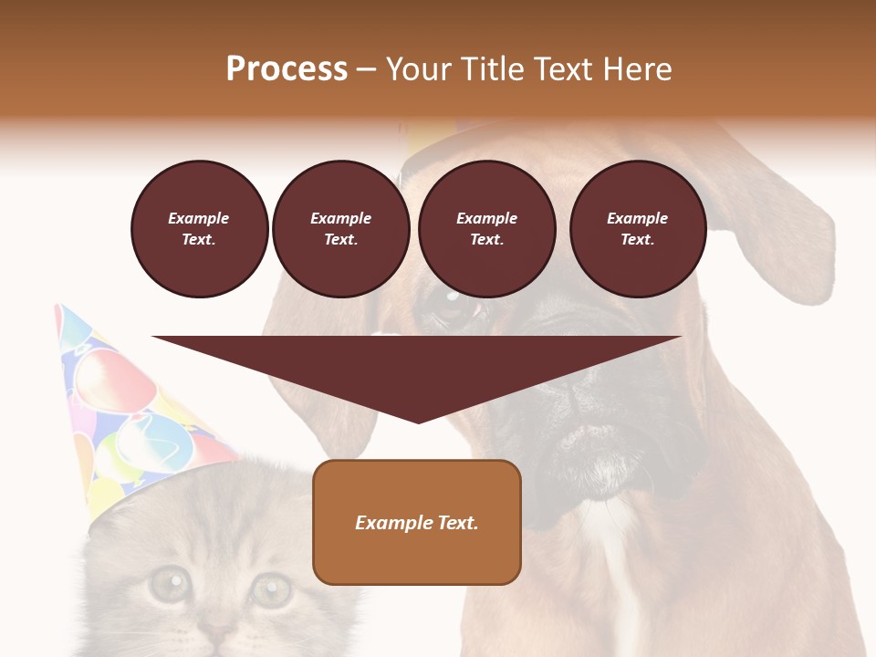 Baby Animals White Boxer Puppy PowerPoint Template