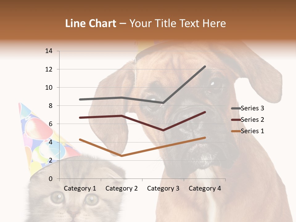 Baby Animals White Boxer Puppy PowerPoint Template