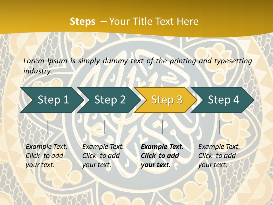 Light Faith Calligraphic PowerPoint Template