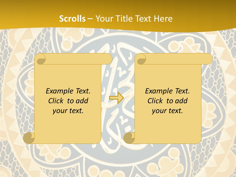 Light Faith Calligraphic PowerPoint Template