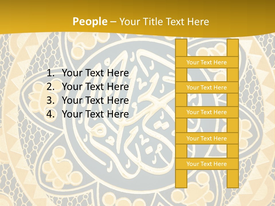 Light Faith Calligraphic PowerPoint Template