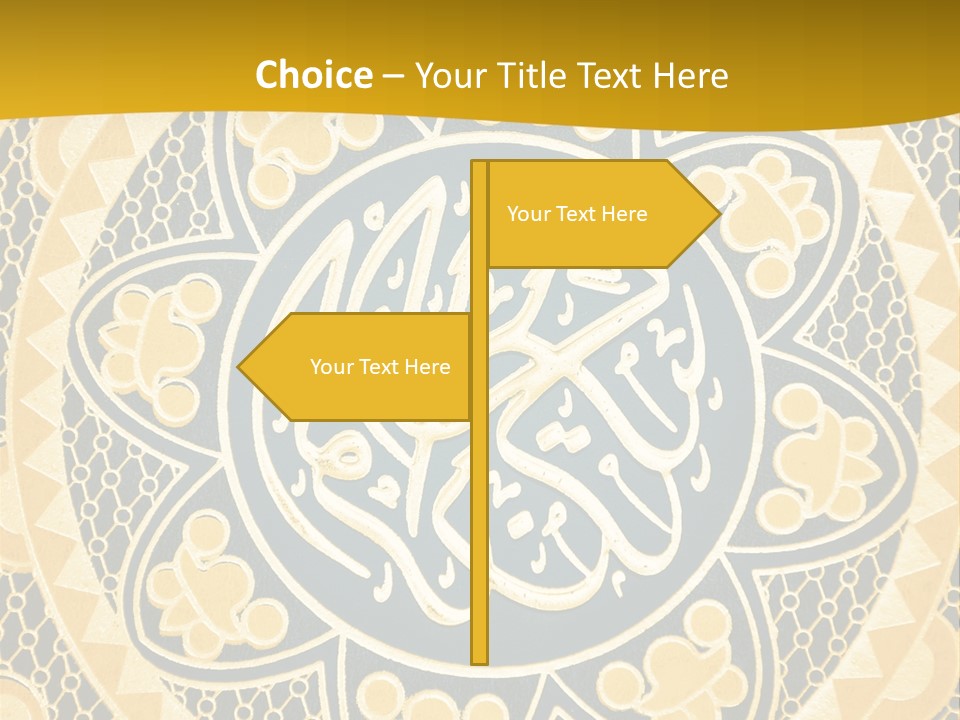 Light Faith Calligraphic PowerPoint Template