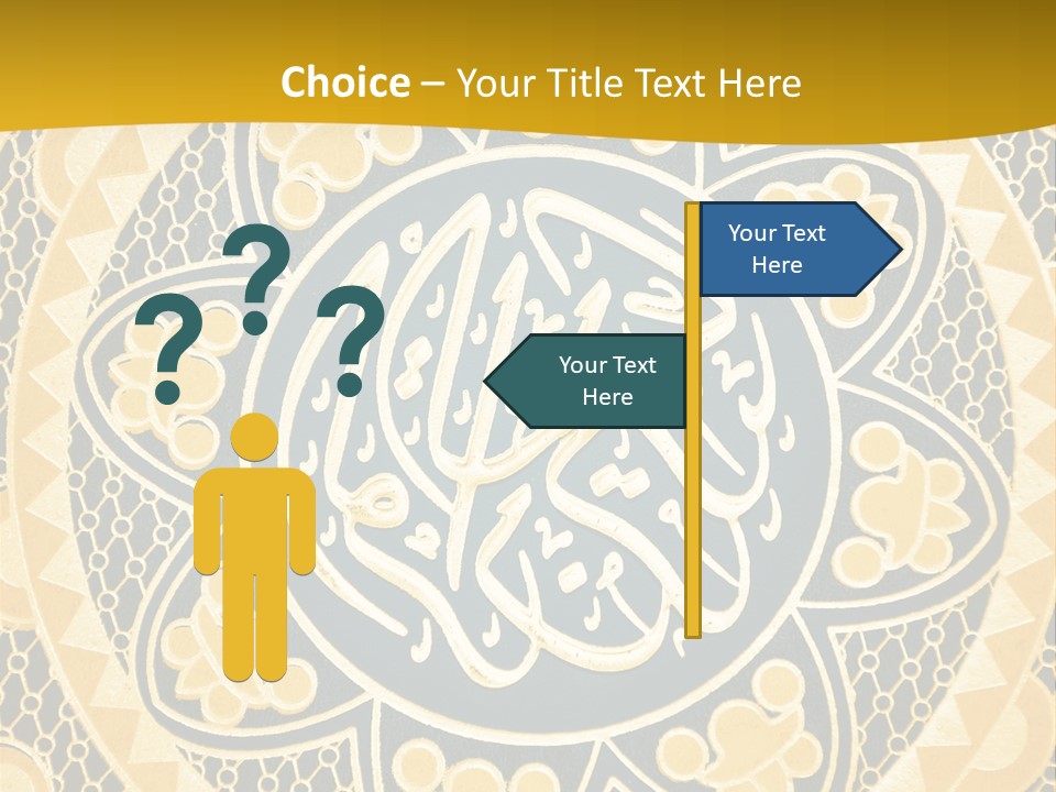 Light Faith Calligraphic PowerPoint Template