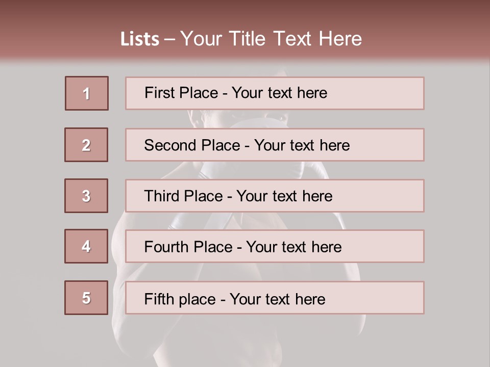 Strongman Body Fighter PowerPoint Template