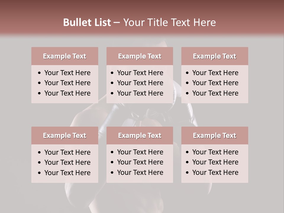 Strongman Body Fighter PowerPoint Template