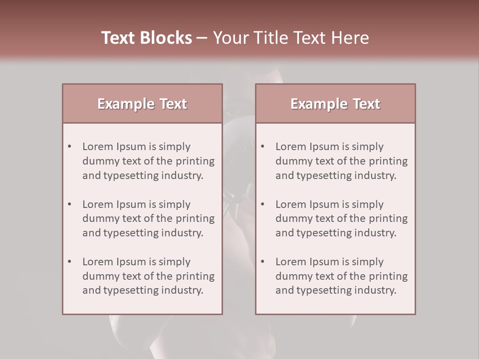 Strongman Body Fighter PowerPoint Template