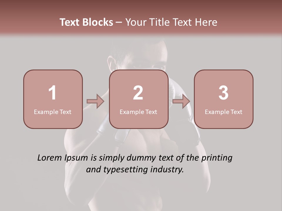 Strongman Body Fighter PowerPoint Template