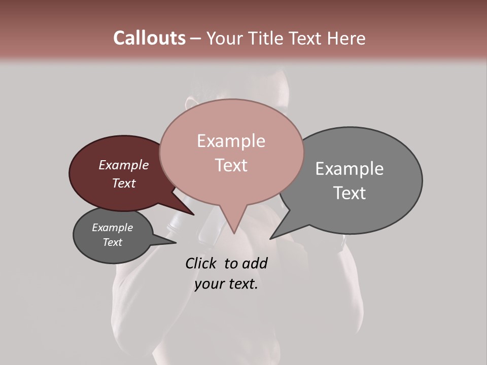 Strongman Body Fighter PowerPoint Template