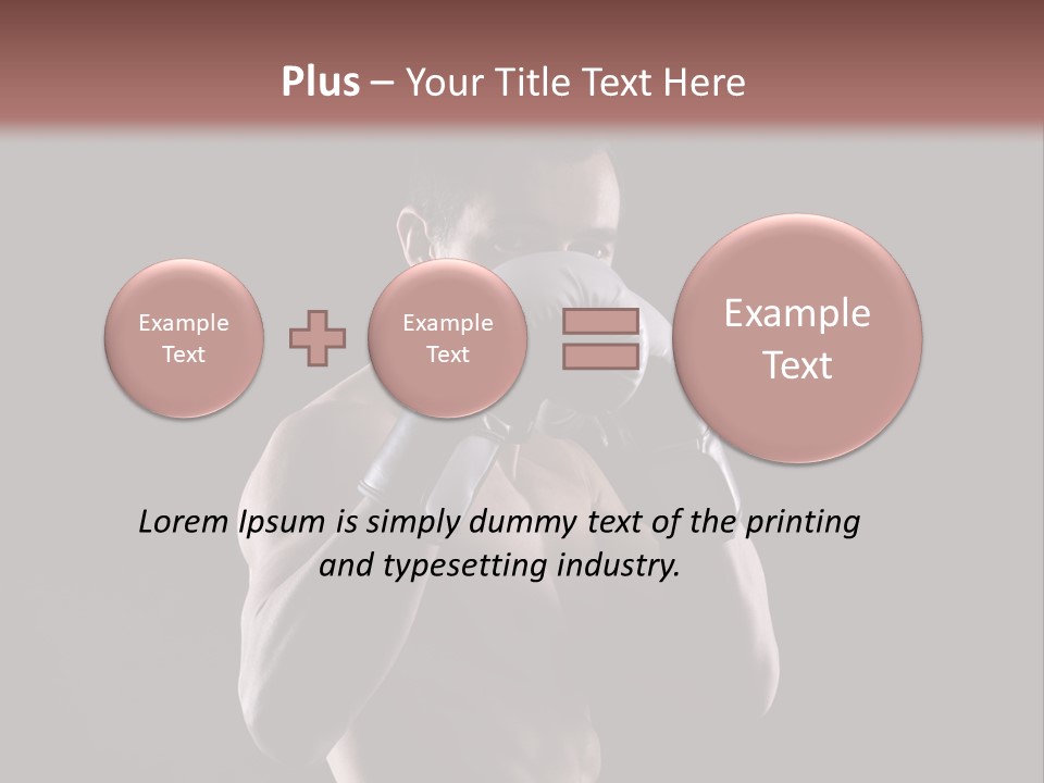 Strongman Body Fighter PowerPoint Template
