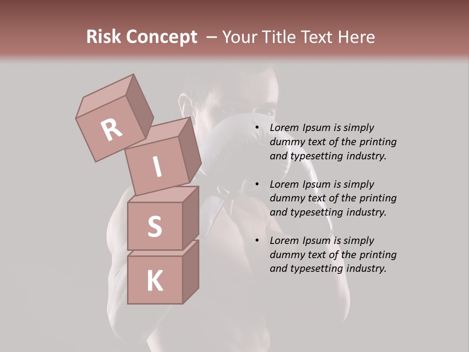 Strongman Body Fighter PowerPoint Template