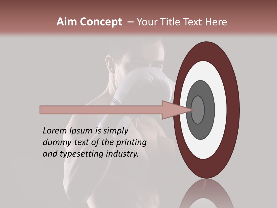 Strongman Body Fighter PowerPoint Template