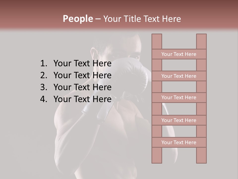 Strongman Body Fighter PowerPoint Template