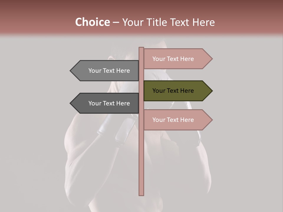Strongman Body Fighter PowerPoint Template