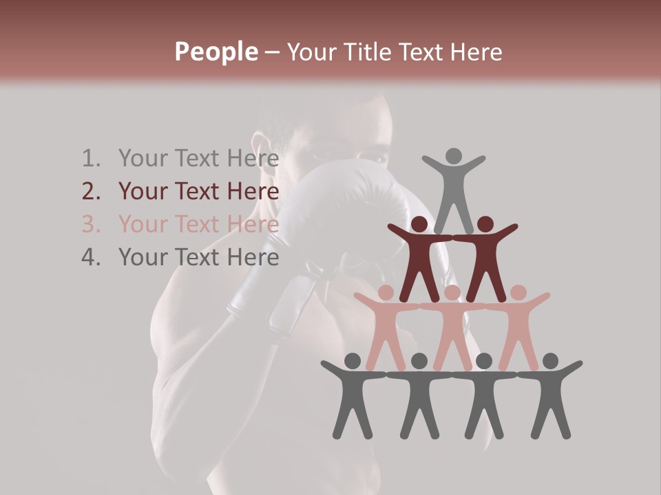 Strongman Body Fighter PowerPoint Template