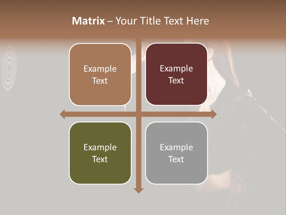 Dart Circle Luck PowerPoint Template