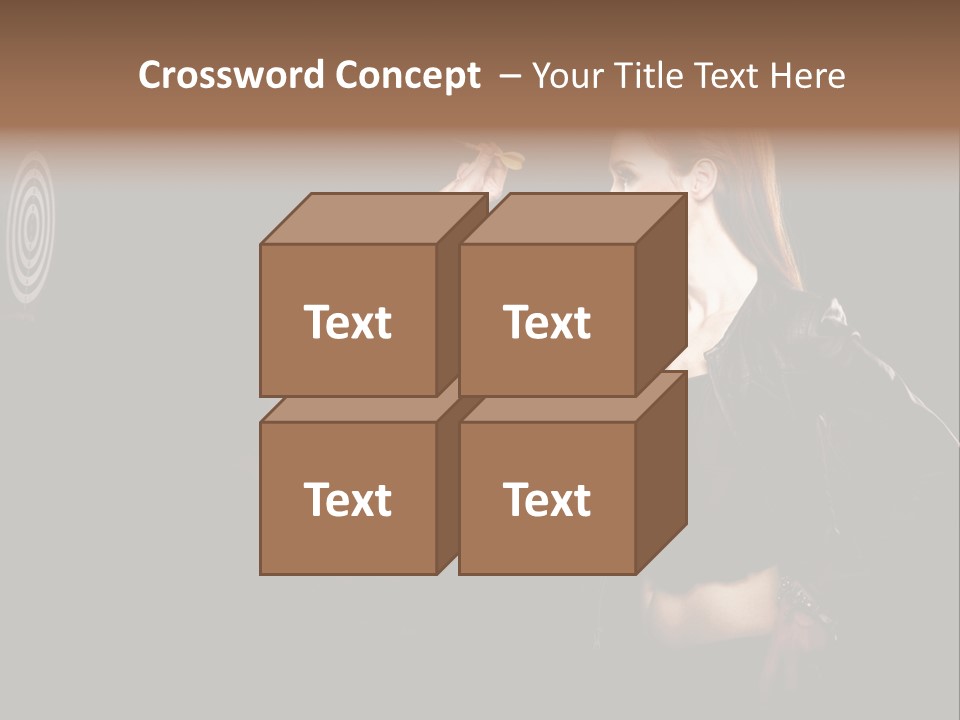 Dart Circle Luck PowerPoint Template