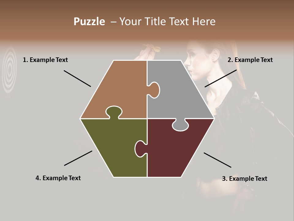 Dart Circle Luck PowerPoint Template