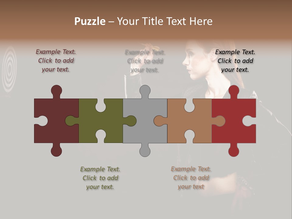 Dart Circle Luck PowerPoint Template