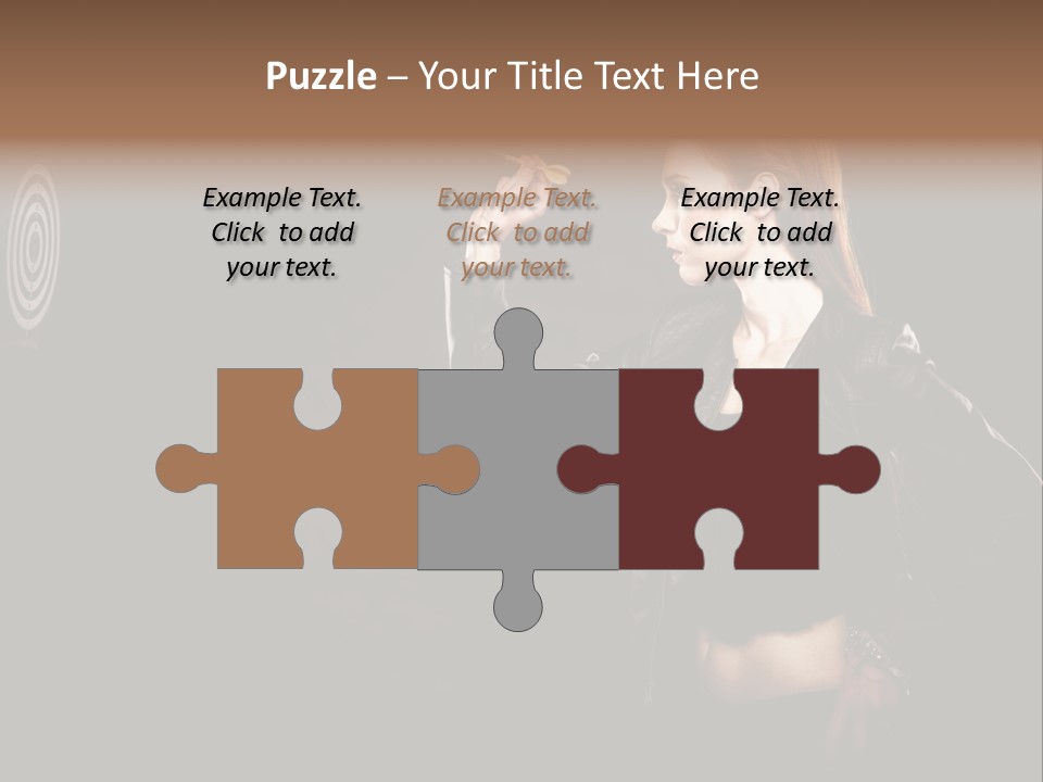 Dart Circle Luck PowerPoint Template