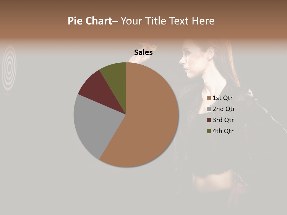 Dart Circle Luck PowerPoint Template