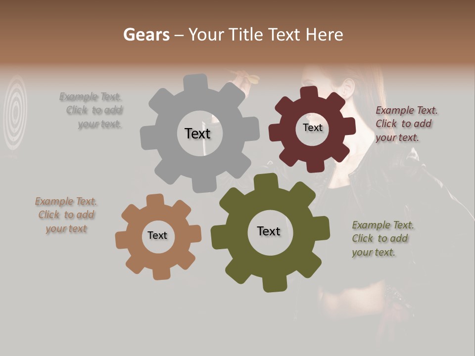 Dart Circle Luck PowerPoint Template