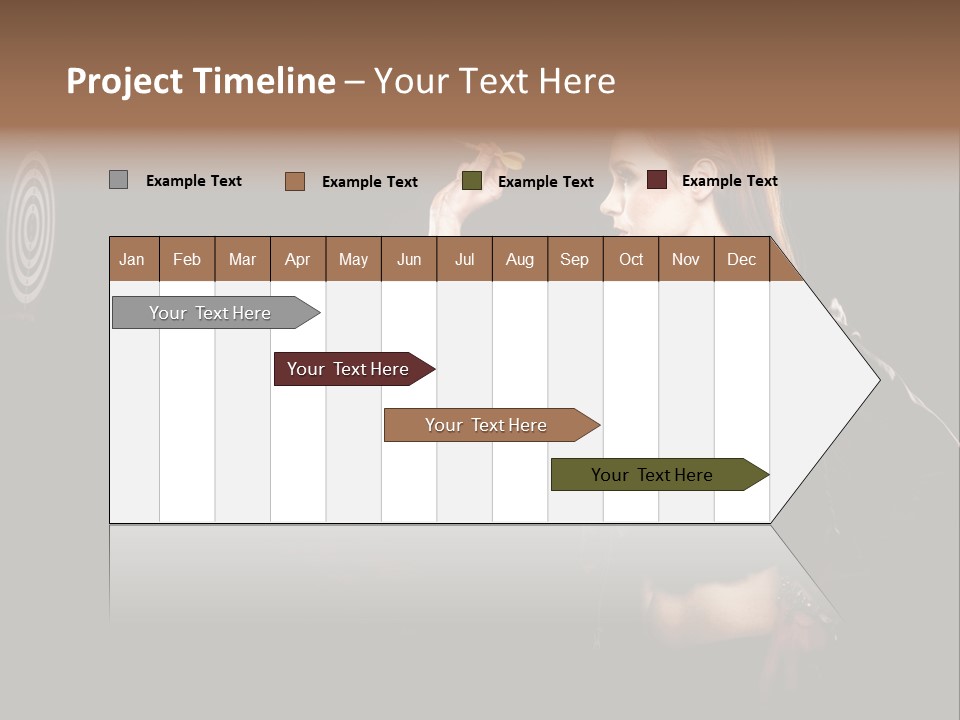 Dart Circle Luck PowerPoint Template