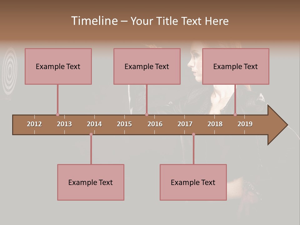 Dart Circle Luck PowerPoint Template