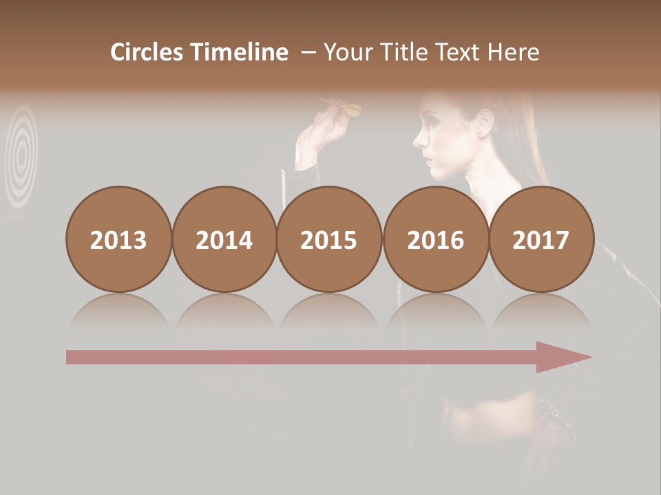 Dart Circle Luck PowerPoint Template