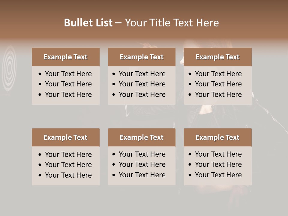 Dart Circle Luck PowerPoint Template