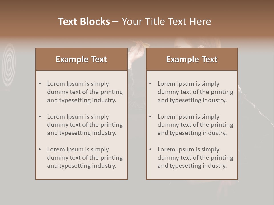 Dart Circle Luck PowerPoint Template