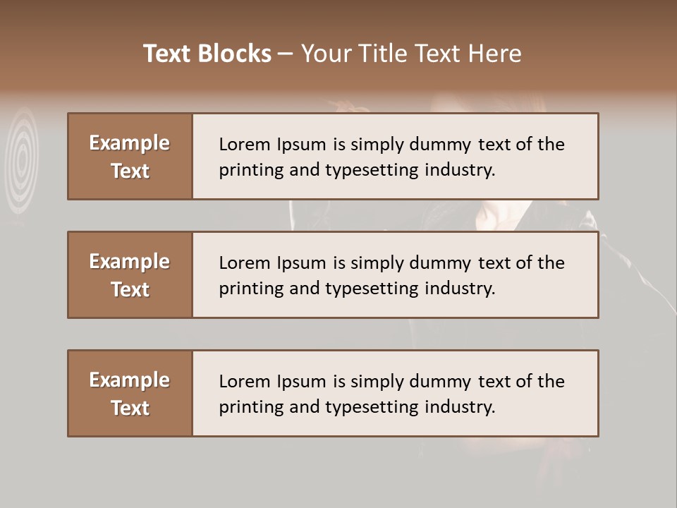 Dart Circle Luck PowerPoint Template