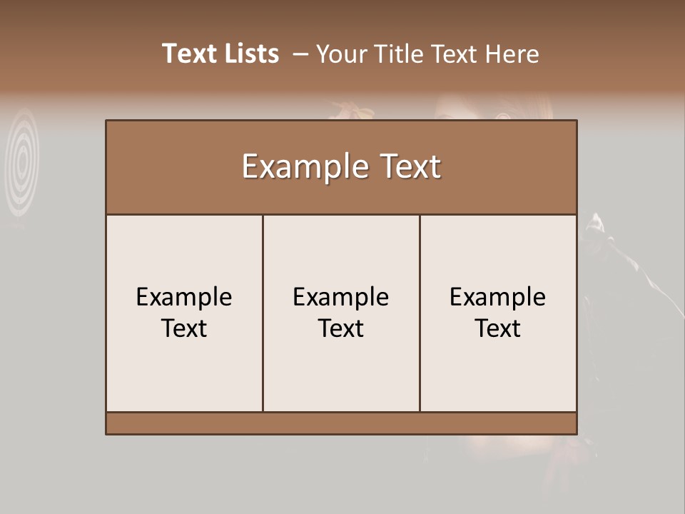 Dart Circle Luck PowerPoint Template