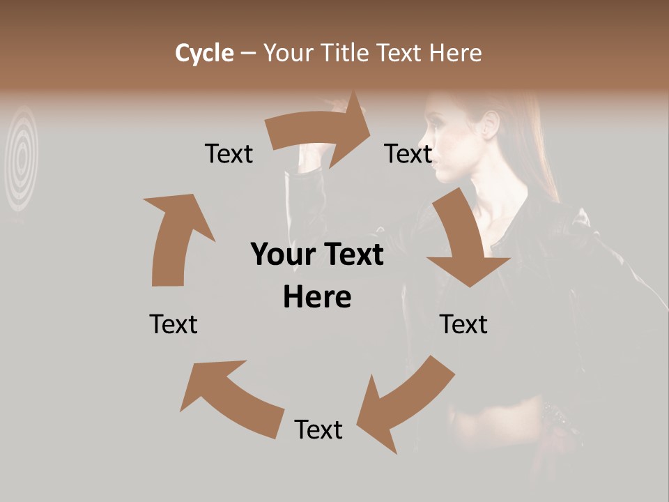Dart Circle Luck PowerPoint Template