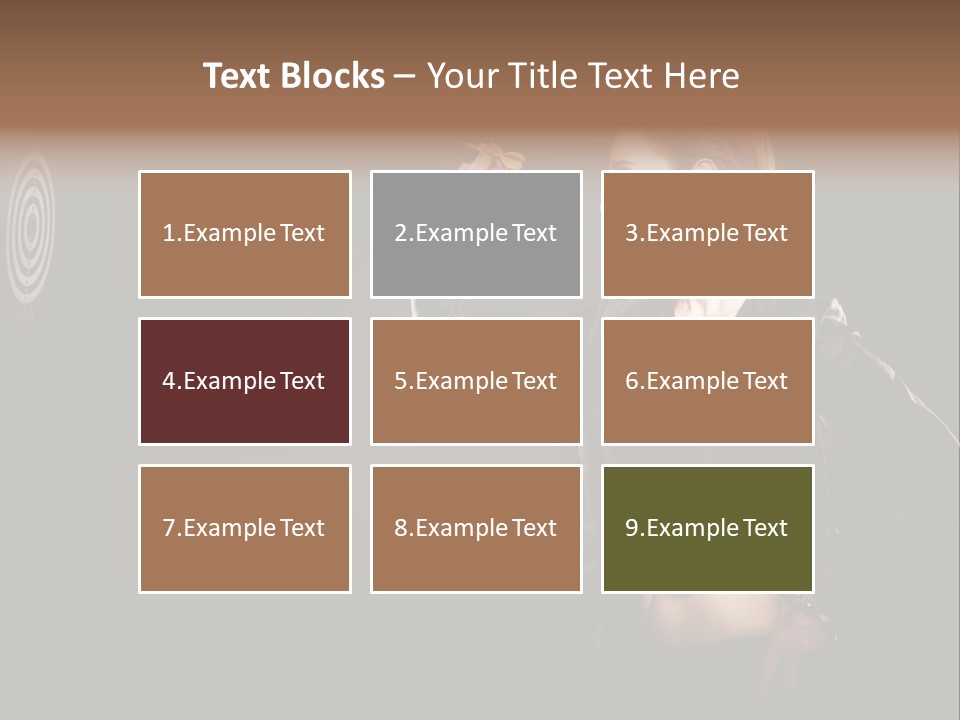 Dart Circle Luck PowerPoint Template