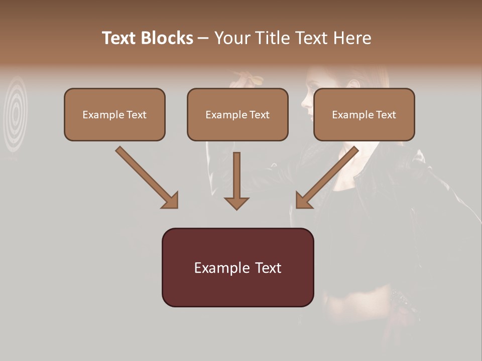Dart Circle Luck PowerPoint Template