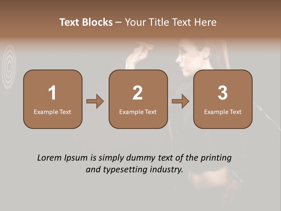 Dart Circle Luck PowerPoint Template