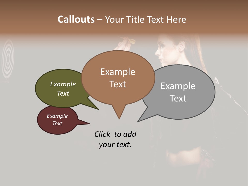 Dart Circle Luck PowerPoint Template