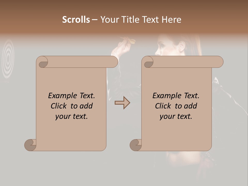 Dart Circle Luck PowerPoint Template