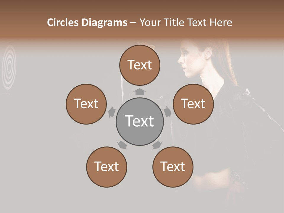 Dart Circle Luck PowerPoint Template