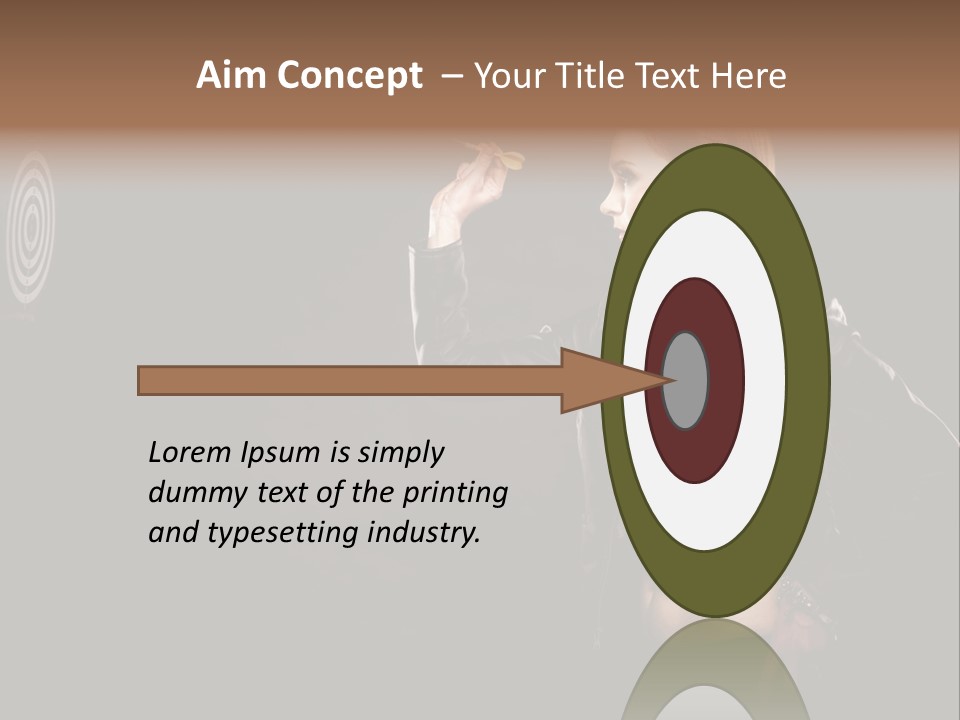 Dart Circle Luck PowerPoint Template