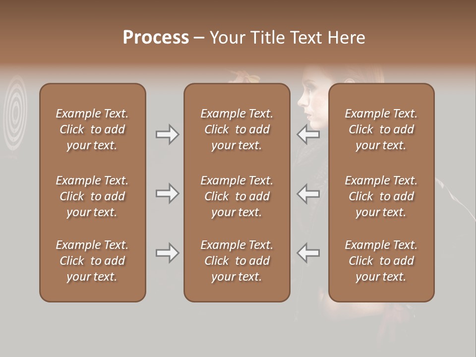 Dart Circle Luck PowerPoint Template