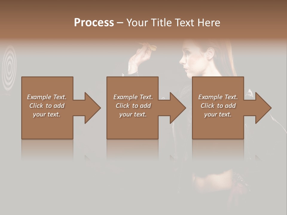 Dart Circle Luck PowerPoint Template