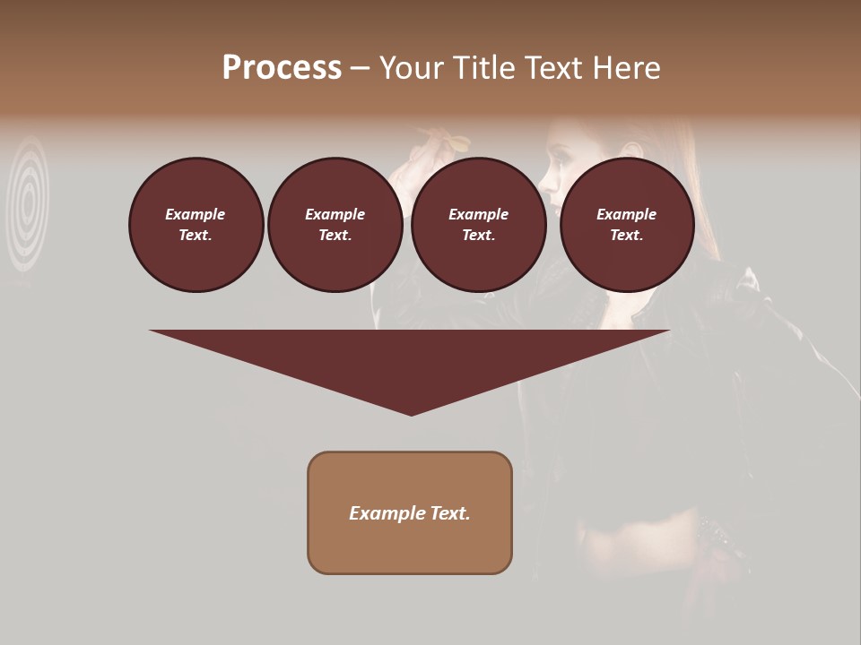Dart Circle Luck PowerPoint Template