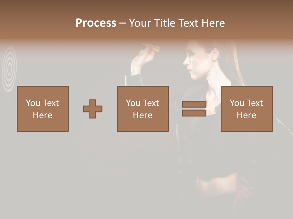 Dart Circle Luck PowerPoint Template